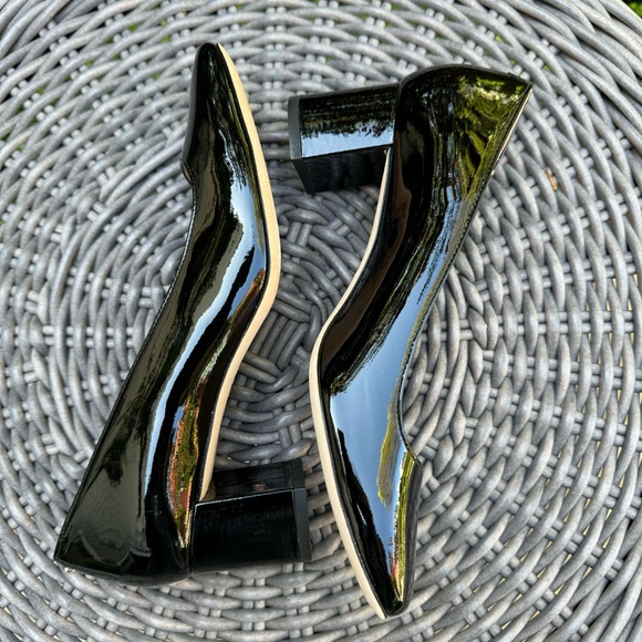 Kate Spade Kylah Square Toe Pump Black Patent Sz 7.5 - Picture 7 of 12